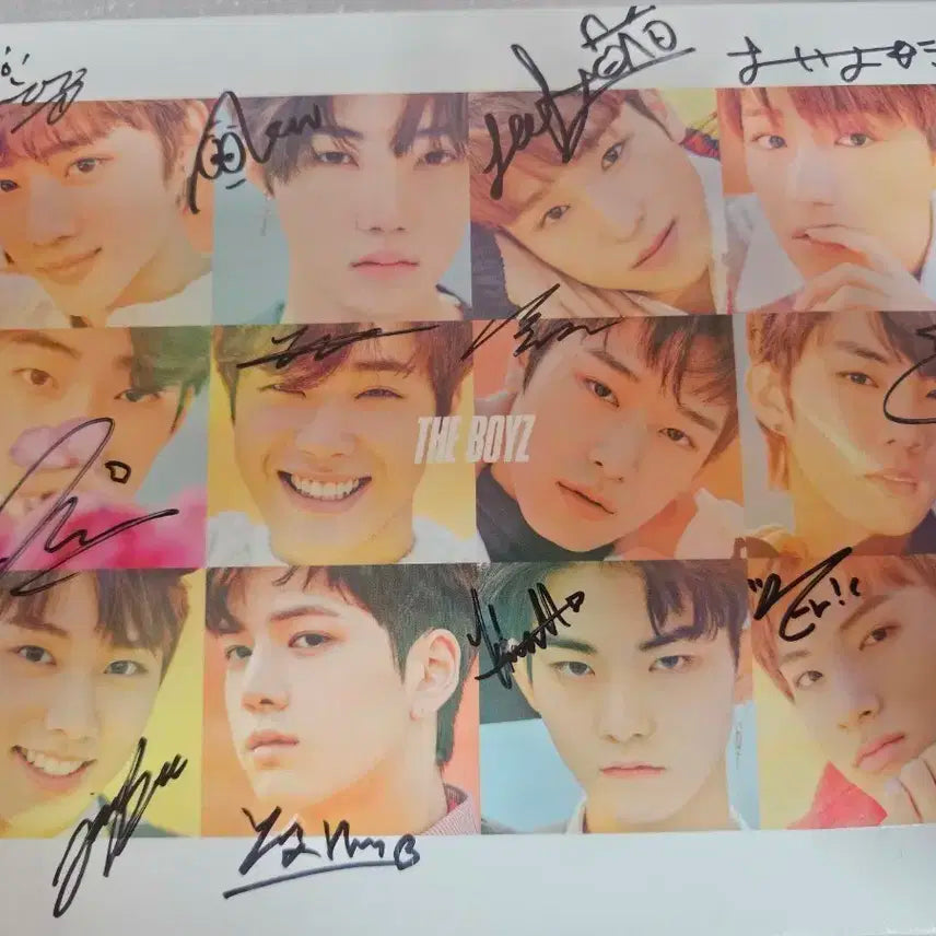 더보이즈 THE BOYZ 단체 친필 사인 앨범