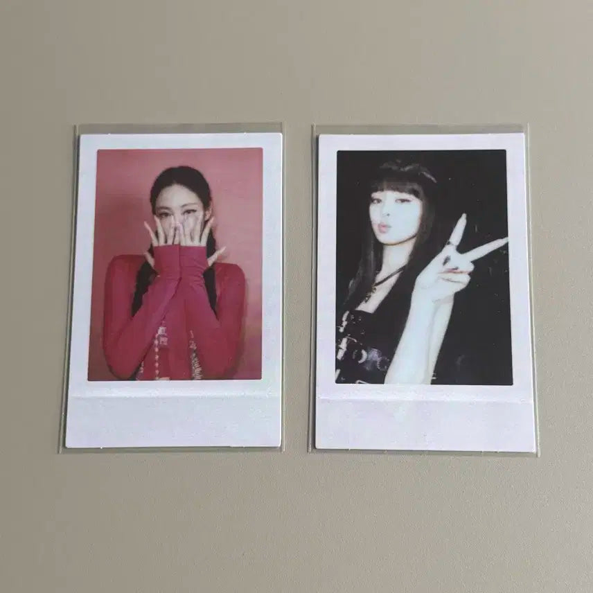 블랙핑크 본핑크 제니 폴라로이드 포카