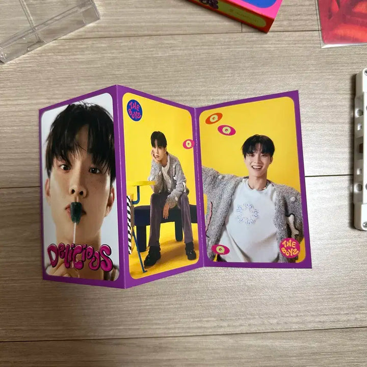 더보이즈 큐 딜리셔스 카세트 앨범 일본 포카 포토카드