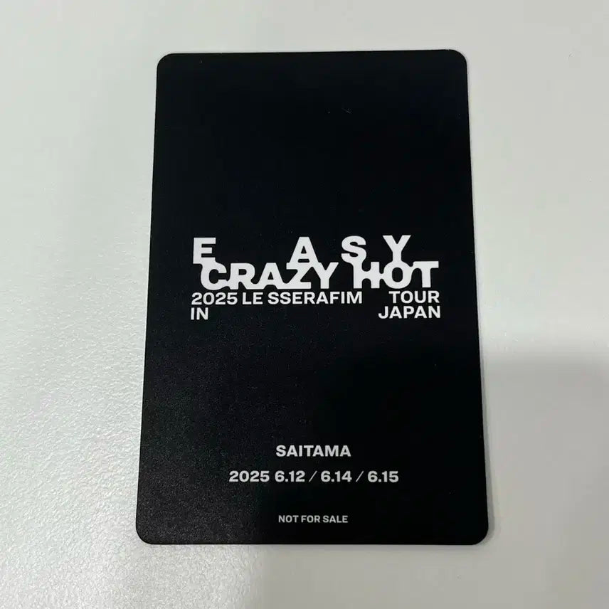 르세라핌 김채원 투어 사이타마 한정 포토카드