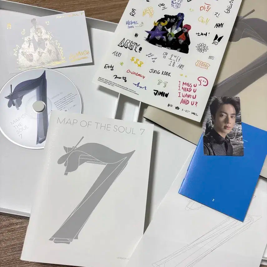 방탄소년단 Map Of The Soul 7 앨범 + 진 포카