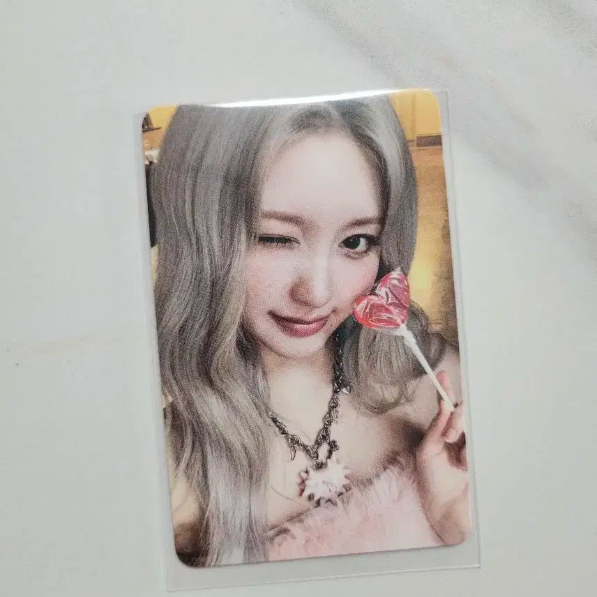 아이브 가을 시크릿 메이크스타 하트사탕 포토카드