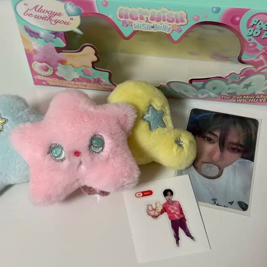 nct wish 엔시티 위시 팝팝 팝츄 키링 포카 띠부씰 풀세트