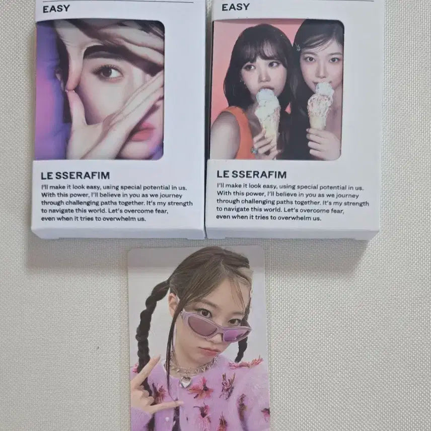 르세라핌 easy 위버스앨범 2가지 + 포카1  일괄