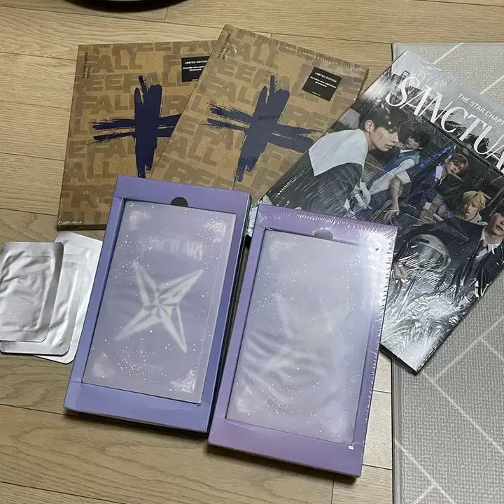 투바투 한정판 미개봉 앨범 freefall, santuary 일괄 판매