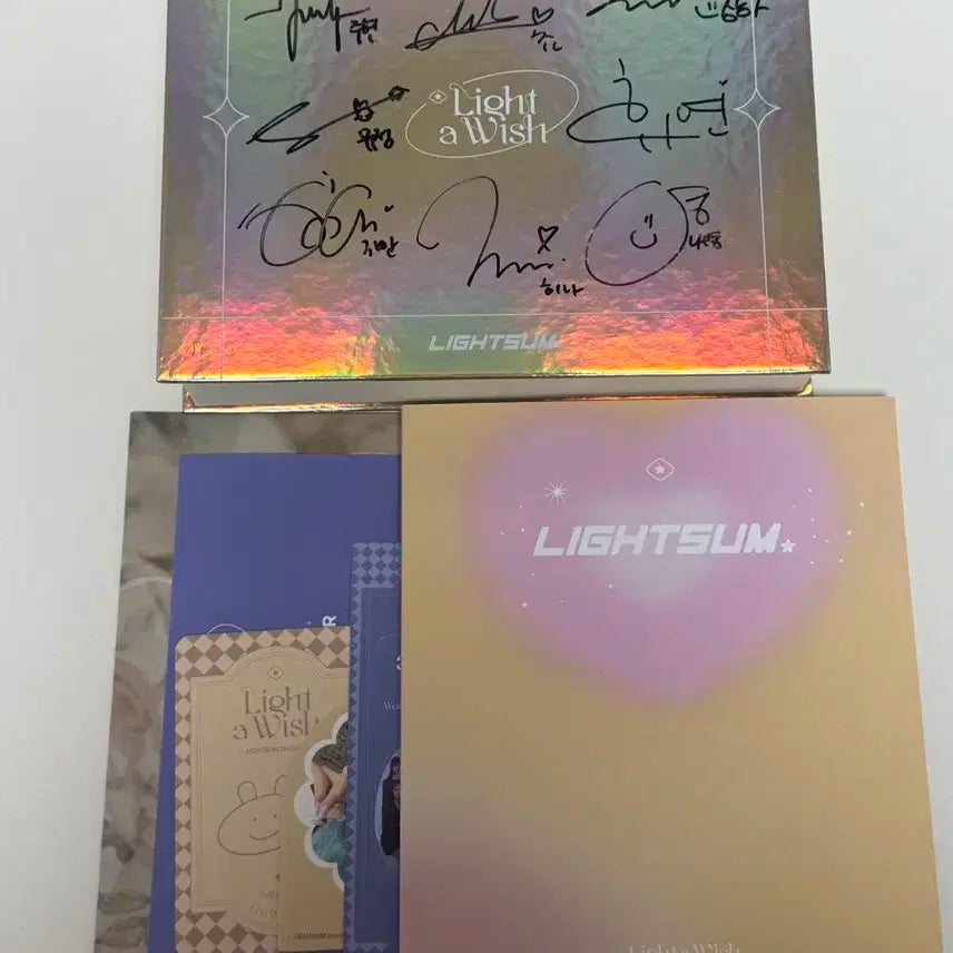 라잇썸 친필싸인 cd lightsum 2nd 싱글앨범 새상품