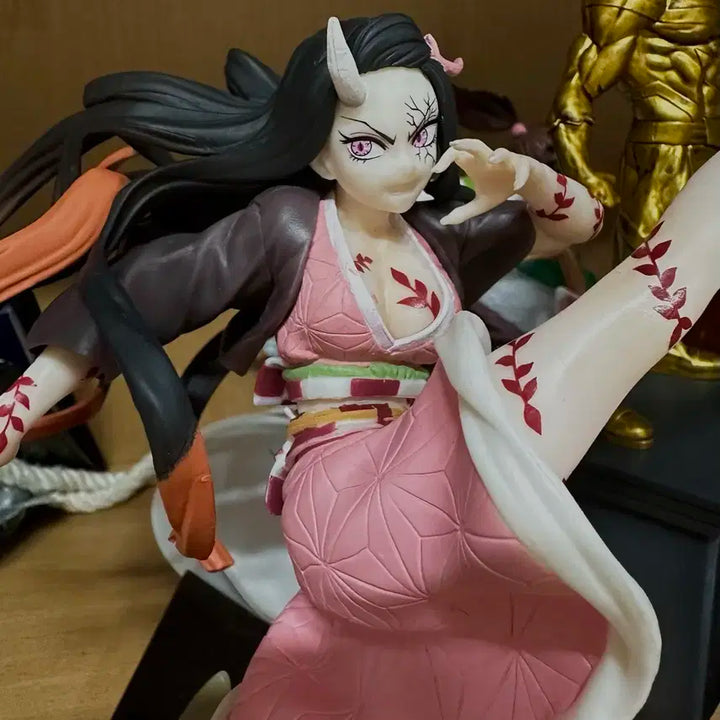 희귀)) 귀멸의칼날 네즈코 혈귀화 제일복권 피규어