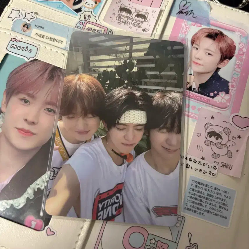 엔시티위시 팝업 트레카 사쿠야 시온 료 포카 단체 포카