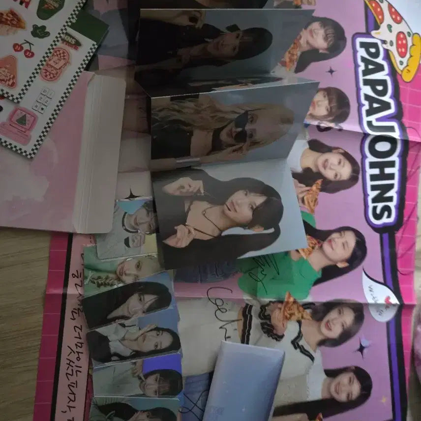 아이브 파파존스 포카 +포토엽서 ,스티커+포스터 일괄