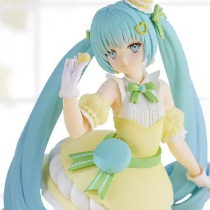 후류 하츠네미쿠 스위티 시트롱 컬러 마카롱 피규어