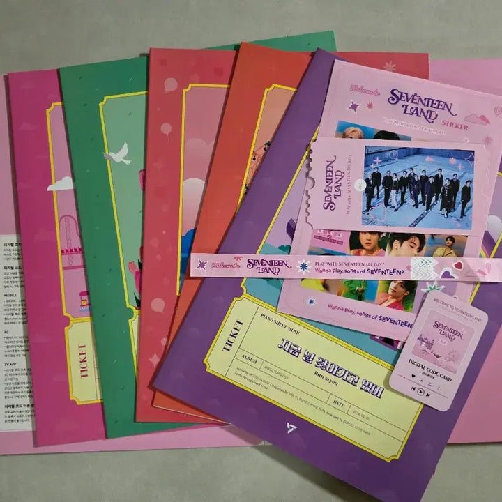 세븐틴 악보집 세트 Seventeen Land Day/Night