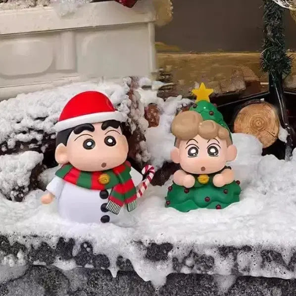 크리스마스 샤오신 짱구 피규어 세트