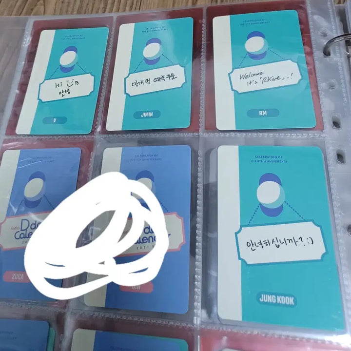 (7장 일괄) 2021 8주년 페스타 포카 포토카드 BTS 방탄소년단