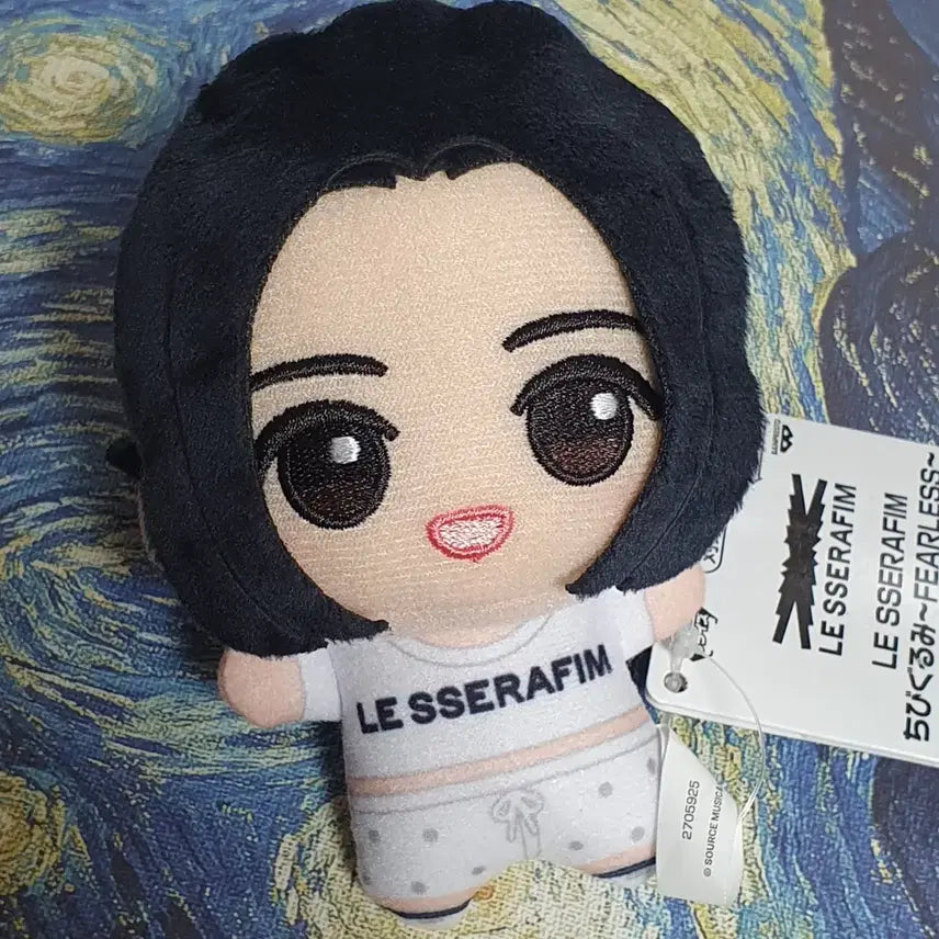 르세라핌 홍은채 피어리스 반다이 치비구루미 누이인형 키링