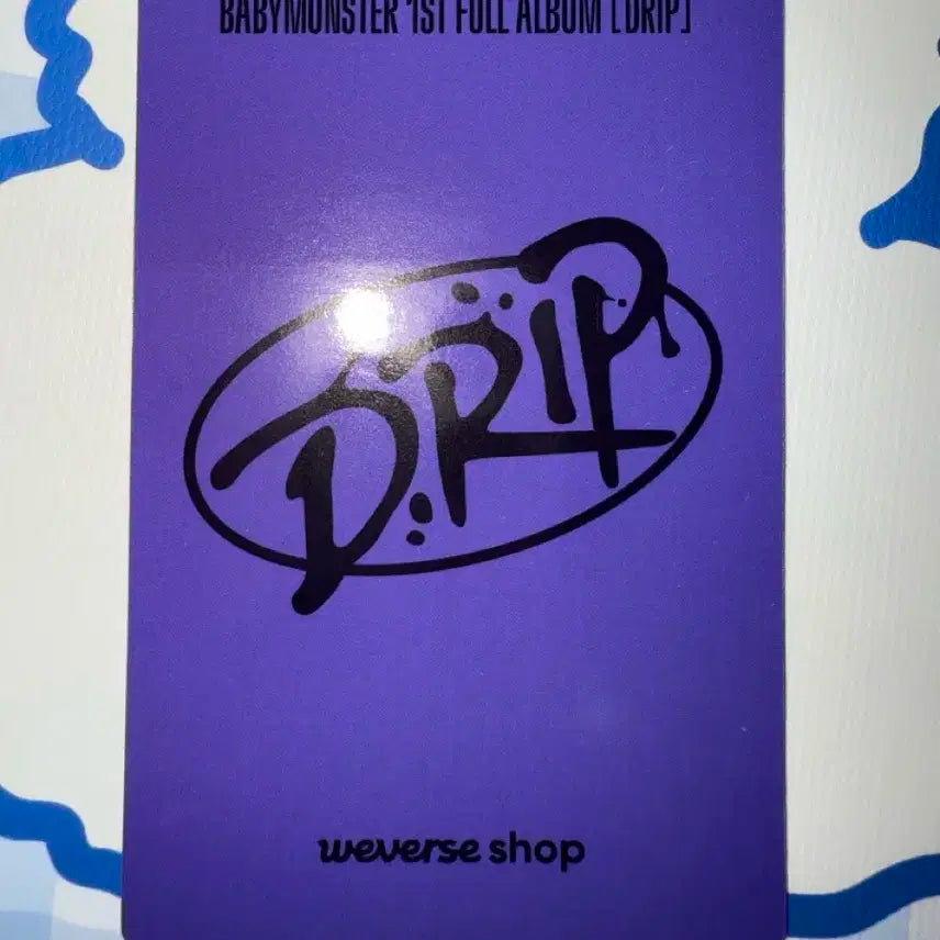 베이비몬스터 아현 특전 Drip 럭키드로우 포카