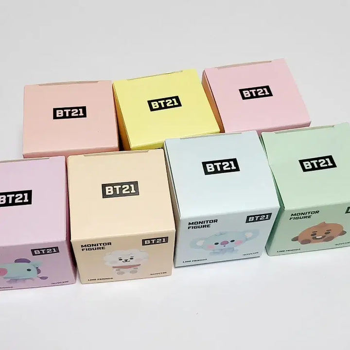 방탄소년단 BT21 모니터 피규어 일괄