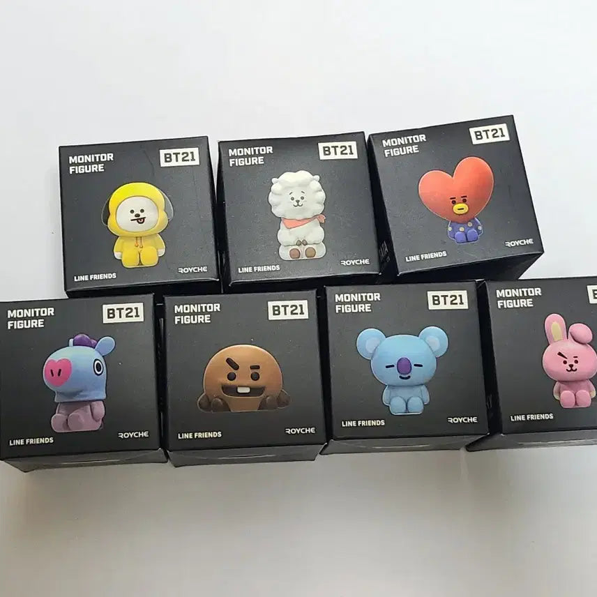 방탄소년단 BT21 모니터 피규어 일괄