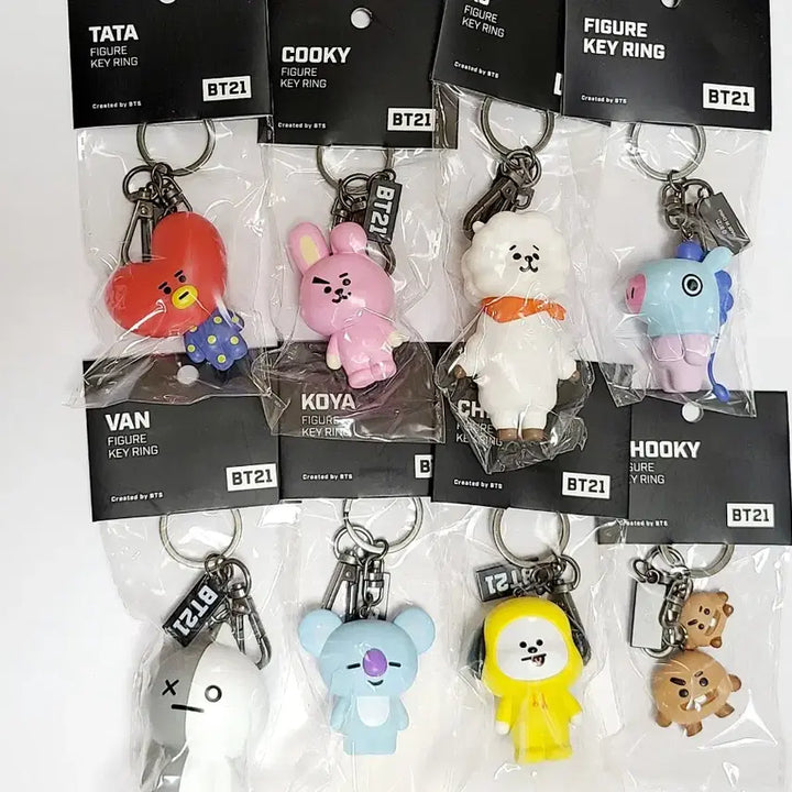 방탄소년단 BT21 피규어 키링 일괄