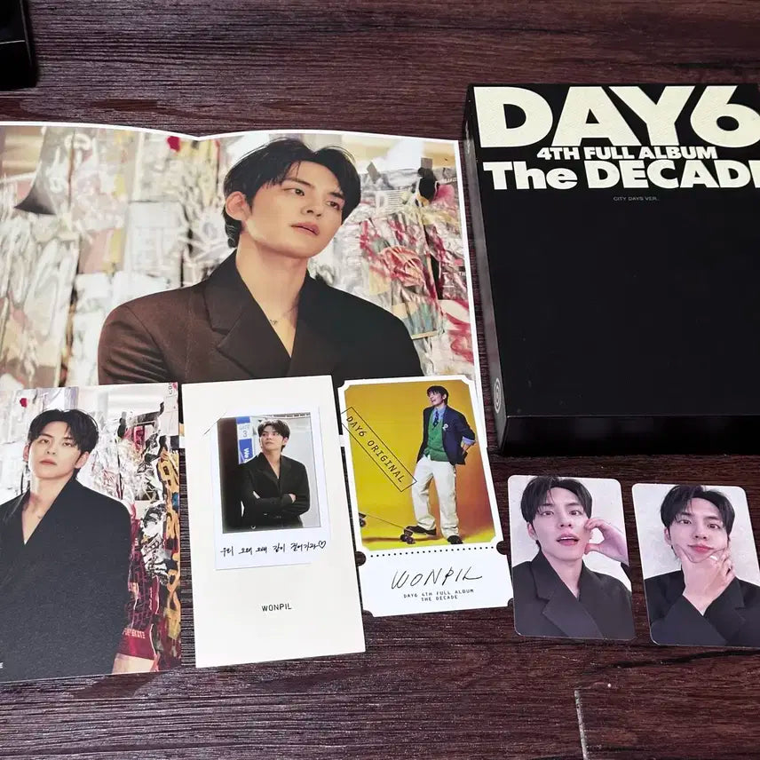 네컷X) 데이식스 THE DECADE 원필 풀셋 앨범 시티 풀세트 세트