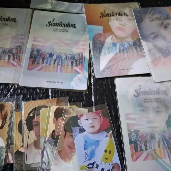 세븐틴 세미콜론 초판앨범 렌티큘러 포카 아기포카 위빙키트 일괄