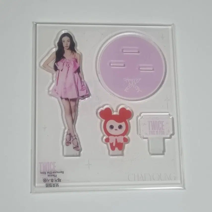 트와이스 디스이즈포 콘서트 채영 아크릴스탠드(포카 포함)