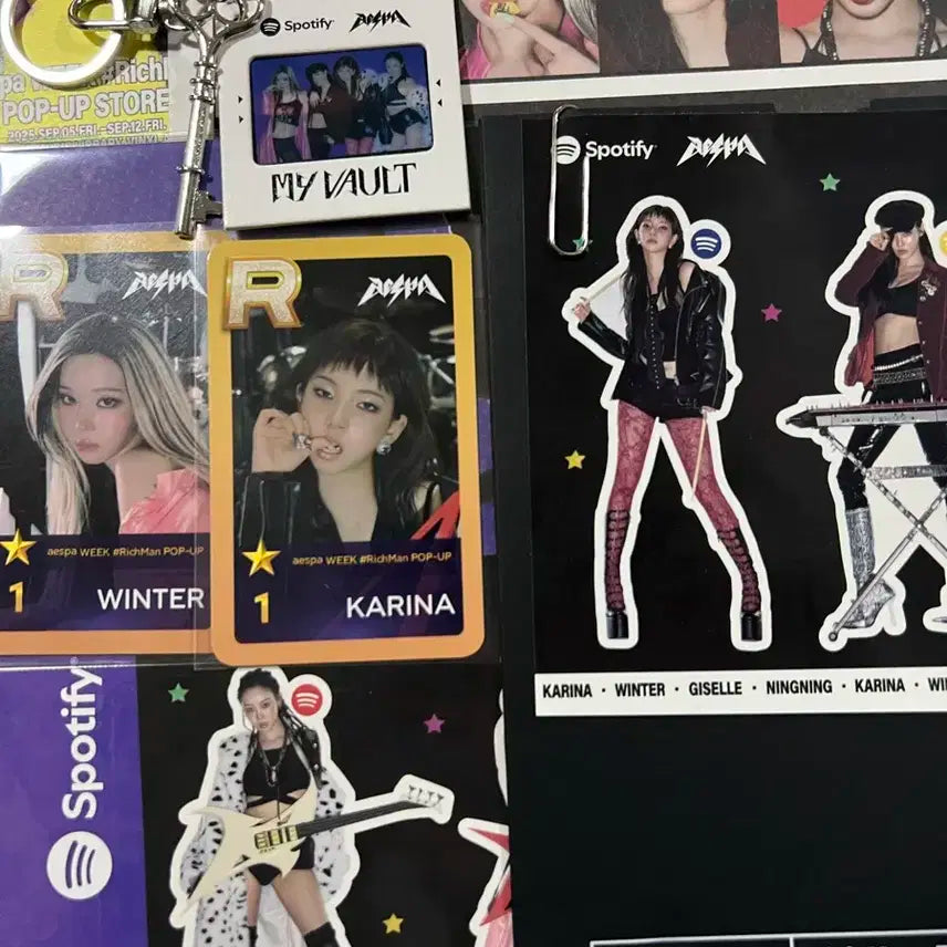 에스파 리치맨 팝업 슈스엠 카리나 윈터 일괄