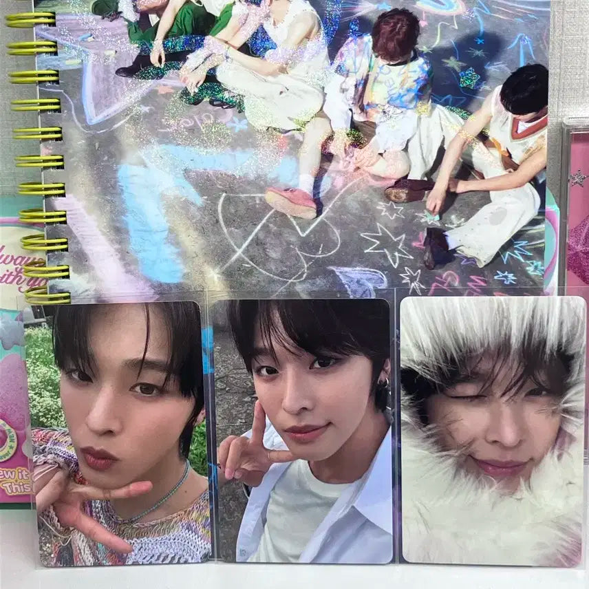 (가격 내림!)엔시티 위시 리쿠 초회한정반 미라클 컬러 앨범 포카