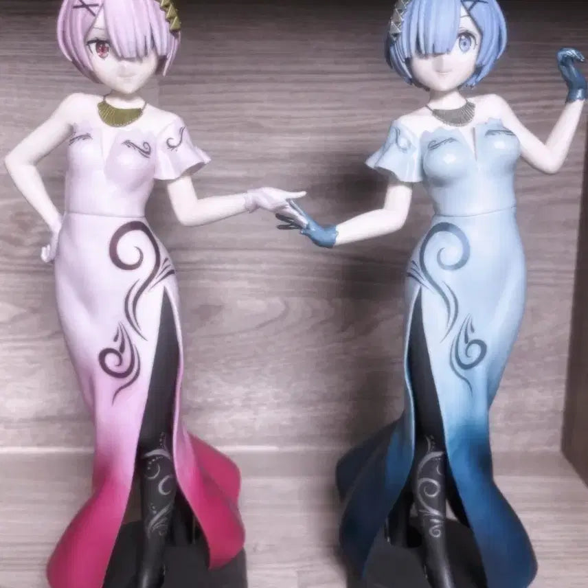 (일괄) 리제로 렘 람 글리터 앤 글래머러스  미소녀 피규어 양도