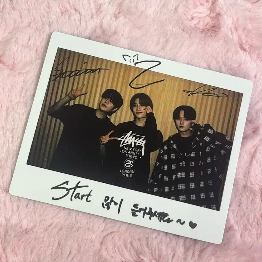스키즈 스트레이키즈 싸인 폴라로이드 리노 승민 아이엔