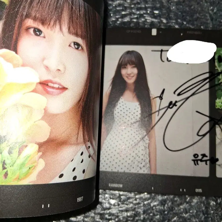 여자친구 여름비  rainbow  신비 유주 엄지 싸인앨범 +포토카드