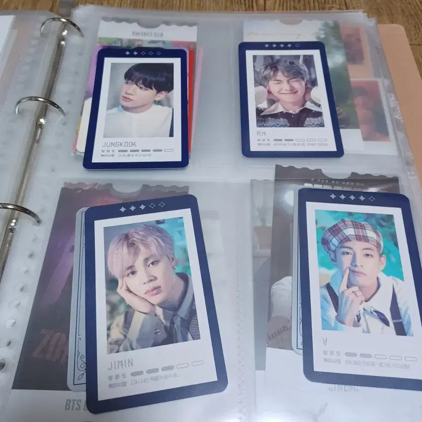 (4장 일괄) 방탄소년단 매직샵 게스트북 포카 정국 뷔 정국 남준