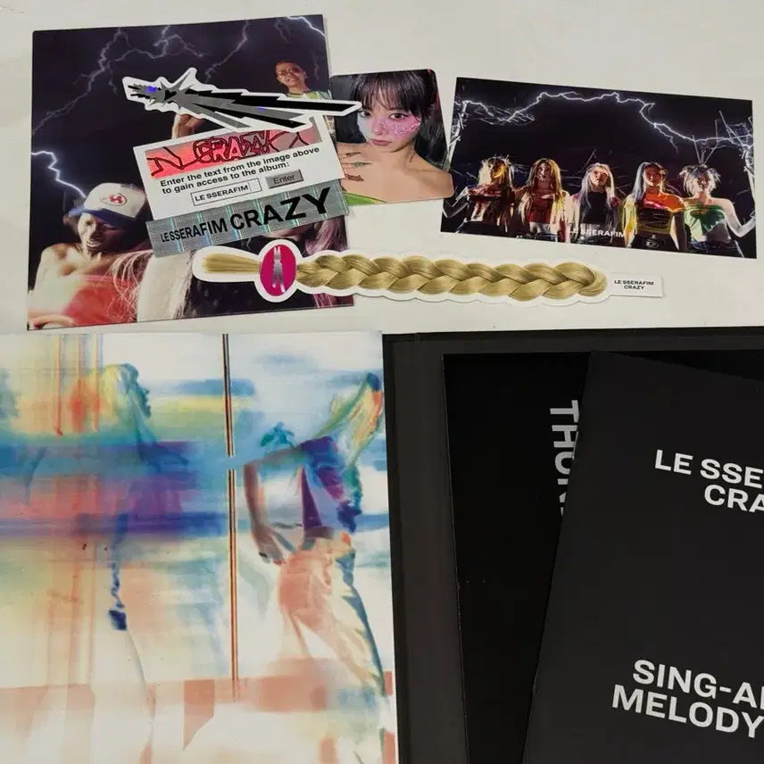 르세라핌 친필 싸인 앨범 CRAZY 앨범 (비매)