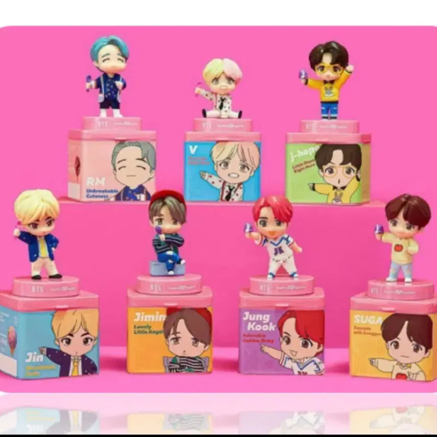 BTS 타이니탄 피규어 세트 (베스킨라빈스)