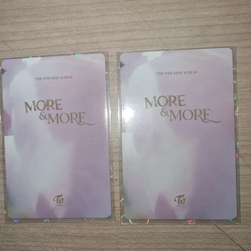 트와이스 나연/쯔위 홀로그램 포토카드 세트