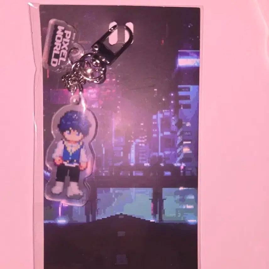 플레이브 픽셀월드 아크릴 키링 예준