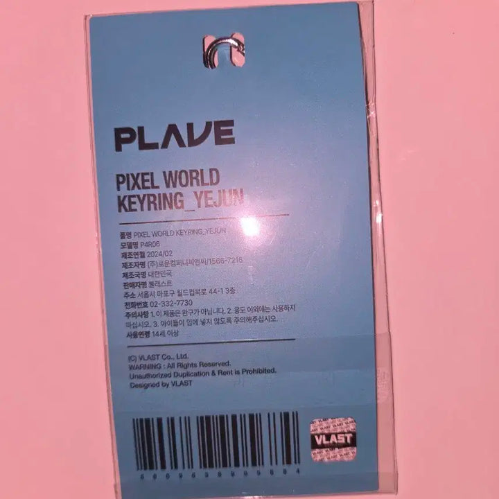 플레이브 픽셀월드 아크릴 키링 예준