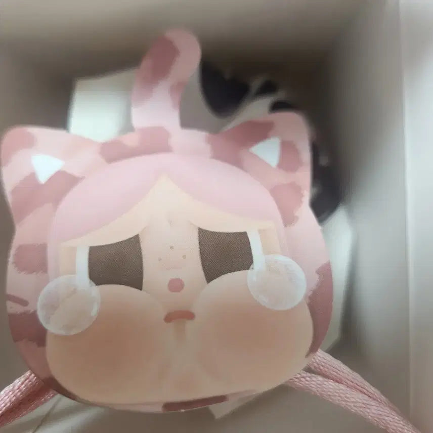 표범냥이키링 핑크