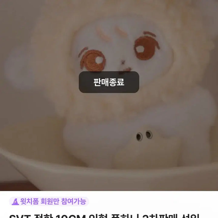 미개봉 퐁하니 판매합니다 ( 세븐틴 정한 인형 )