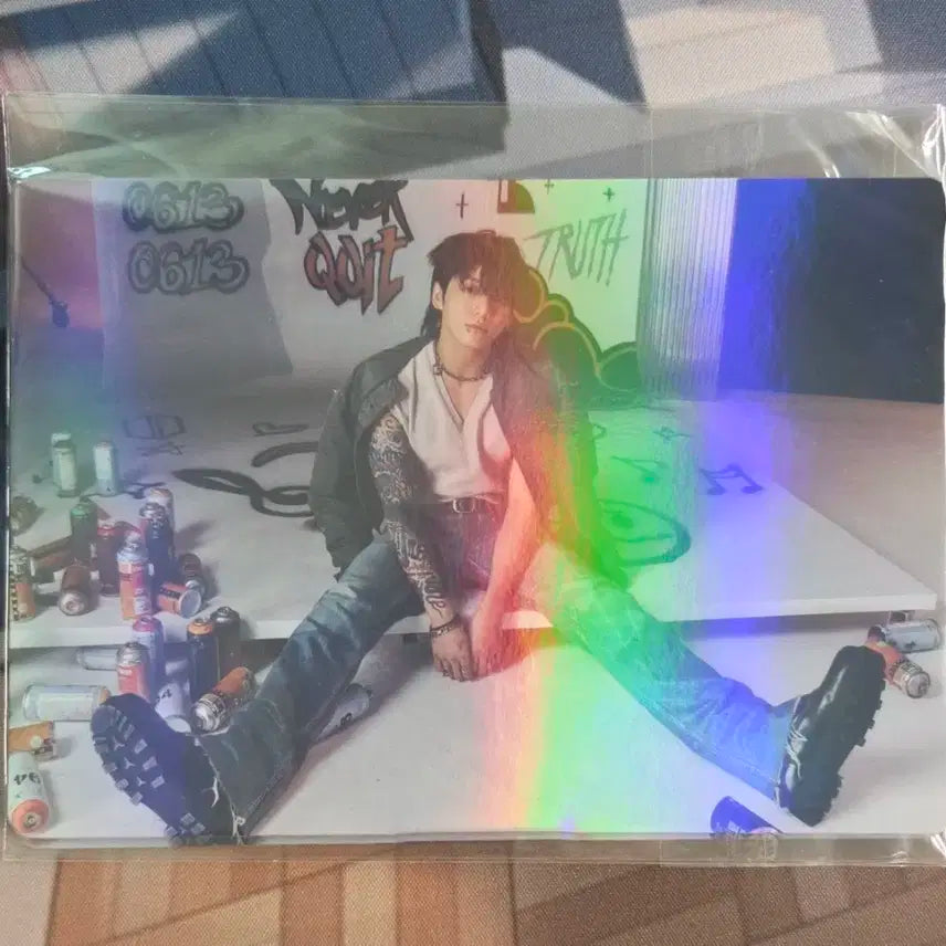 방탄소년단 정국 GOLDEN 특전 홀로그램 포토 액자