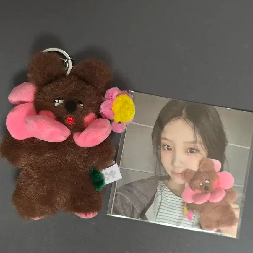 아일릿 원희 플러시 키링 곰돌희