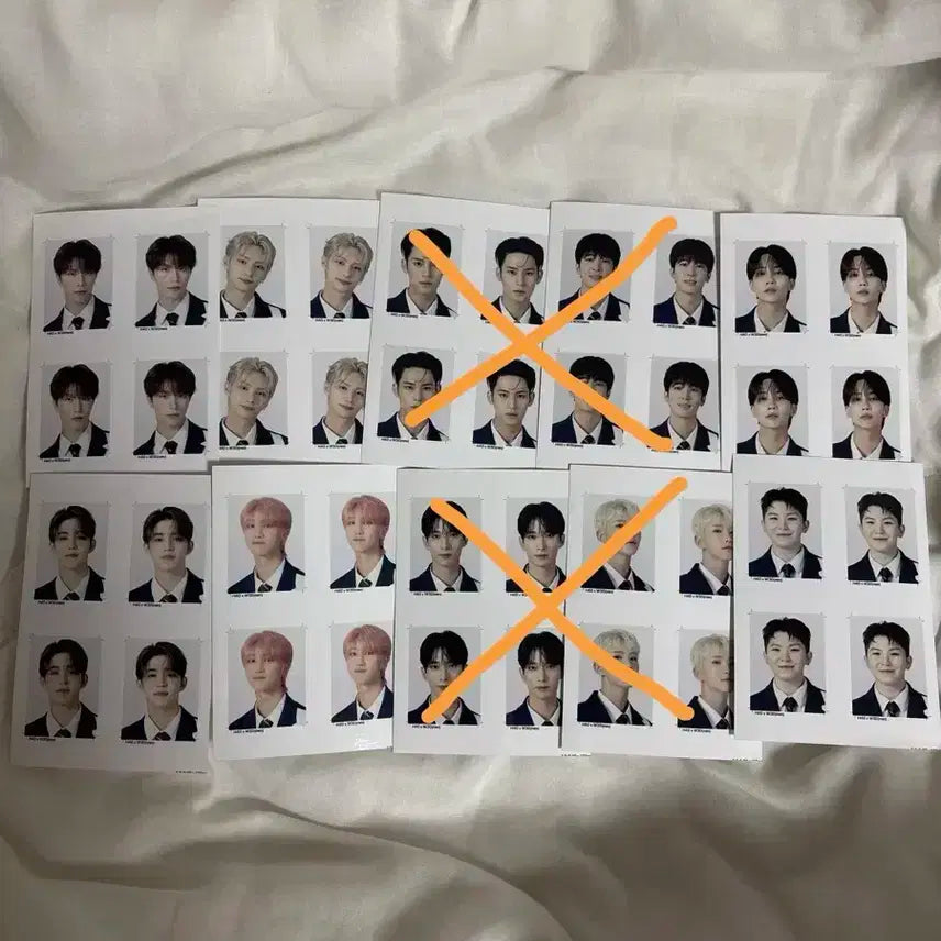 세븐틴 쿱스 정한 준 우지 디에잇 디노 증사 증명사진