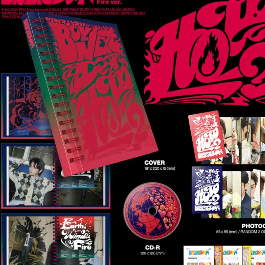 보이넥스트도어 2nd EP HOW? Fire ver. 개봉 앨범