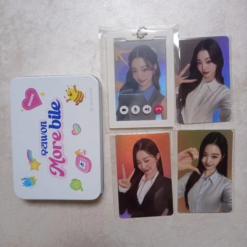 우리원모바일 장원영 포카 틴케이스 세트