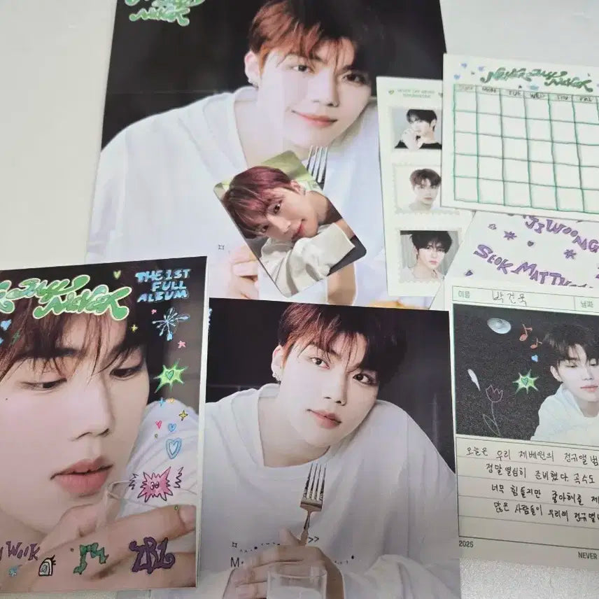 제베원 박건욱 앨범 풀 세트 제로베이스원 건욱 포카 포토카드