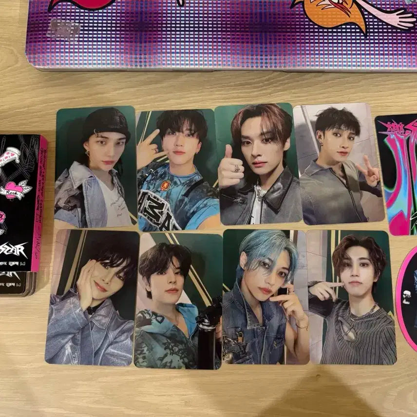 일괄 스트레이키즈 미니앨범 전원 포토카드 락 스타stray kids
