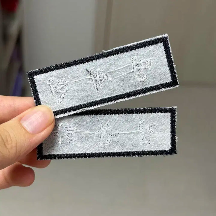 운학 재현 명찰 양도 보넥도 명재현 김운학 자수 명찰 제작 남색 포카