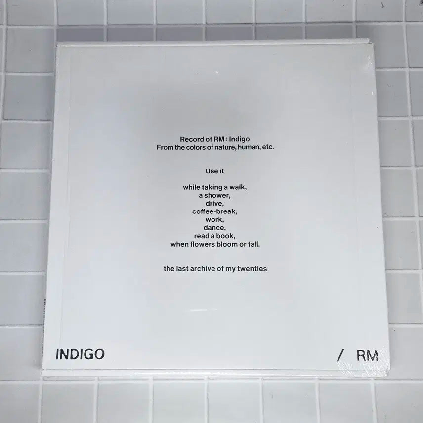 방탄소년단 RM 인디고  LP 미사용 BTS