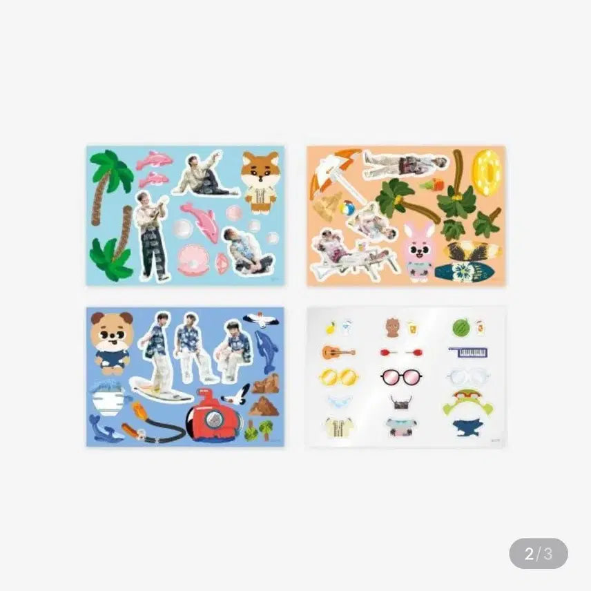 데이식스 이븐오브데이 해변의 달링 스티커북 미개봉
