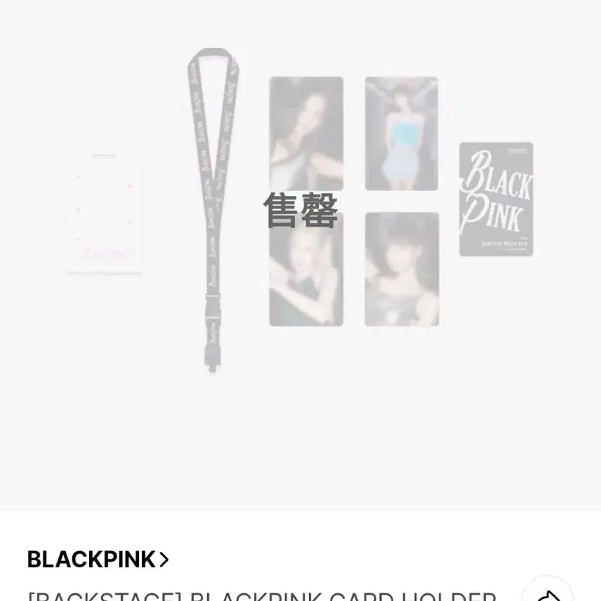 블랙핑크 BORNPINK콘서트 포토카드 홀더 세트