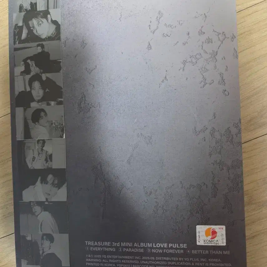 트레저 TREASURE YG 와이지 친필메세지 싸인 비매앨범 포카